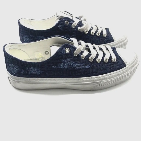 Givenchy Men's City Logo Jacquard Low-Top Sneakers - Picture 1 of 7
